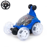 Перевёртыш радиоуправляемый &laquo;Трюкач&raquo;, подсветка колес, работает от аккумулятора цвет синий