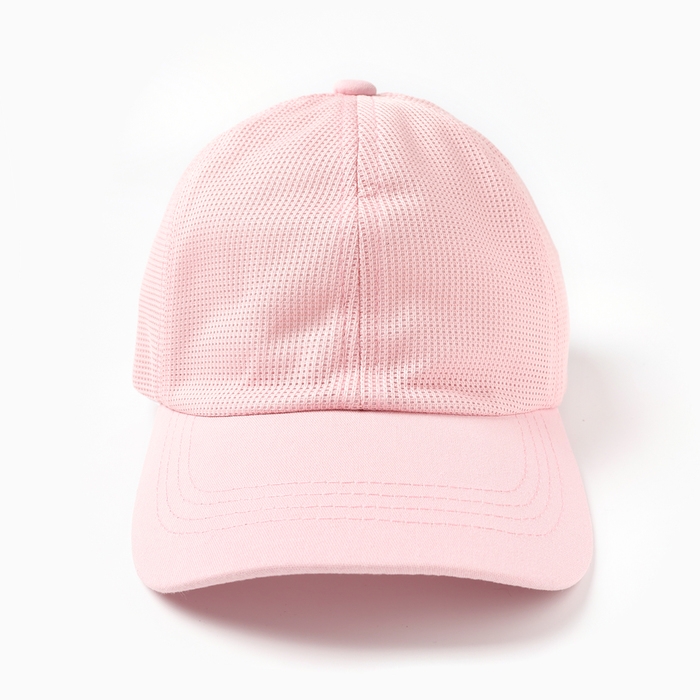 Кепка "Бейсболка" для девочки, цвет розовый, размер 52-54