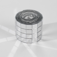 Зеркальная мозайка клеевая, 1 × 1 см, 4 ряда 4 см × 1 м, серебряное стекло Зеркальная мозайка клеевая, 1 × 1 см, 4 ряда 4 см × 1 м, серебряное стекло