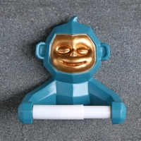 Держатель для туалетной бумаги "Обезьянка" зеленая Держатель для туалетной бумаги "Обезьянка" зеленая