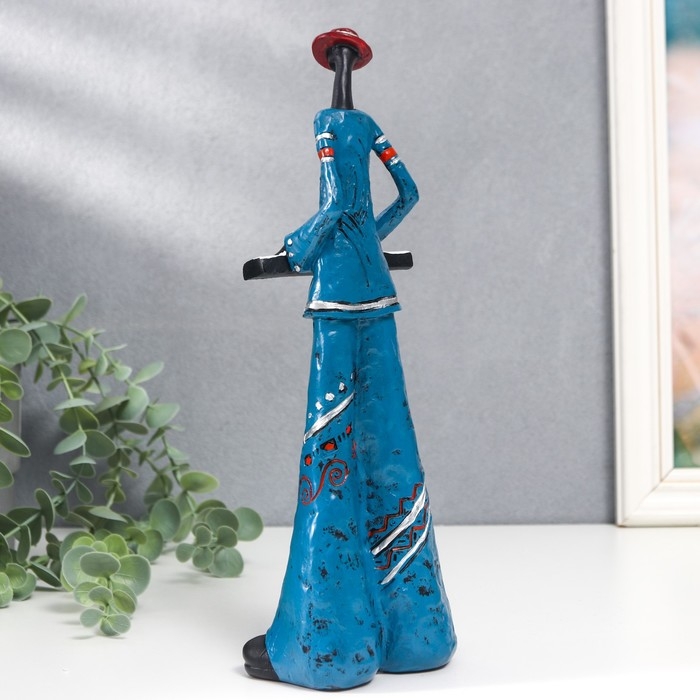 Сувенир полистоун "Джазмен - клавишник" 27х9,5х5,5 см