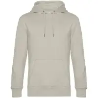 Толстовка с капюшоном унисекс King, дымчато-серая, размер S