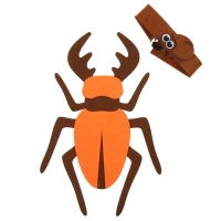 Карнавальный набор «Весёлые насекомые»: повязка и жук из фетра, 3–7 лет Карнавальный набор «Весёлые насекомые»: повязка и жук из фетра, 3–7 лет