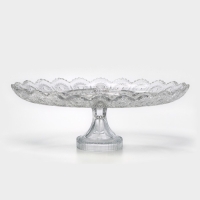 Ваза - менажница стеклянная на ножке MEY-JI, 36&times;23 см