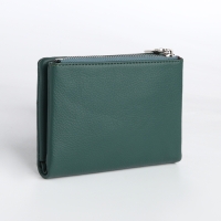 Кошелёк женский на магните, цвет зелёный