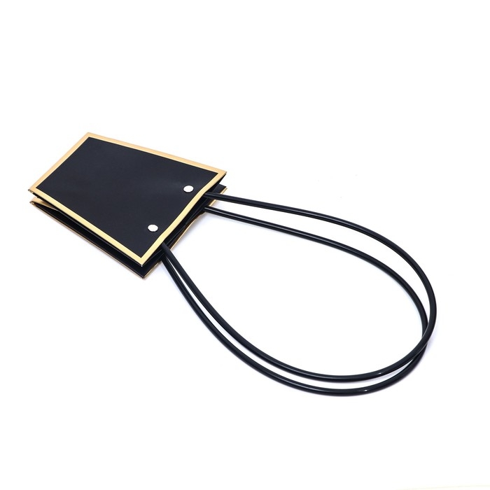 Сумка для цветов «Чёрная», с тиснением, влагостойкая, 12 x 12 - 8 x 8 - 12,5 см Сумка для цветов «Чёрная», с тиснением, влагостойкая, 12 x 12 - 8 x 8 - 12,5 см