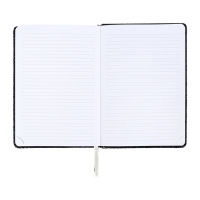 Ежедневник недатированный A5 136 листов кожзам deVENTE. Arcadia, твердая обложка с поролоном, перфорация, ляссе, блок 70, черный/коричневый