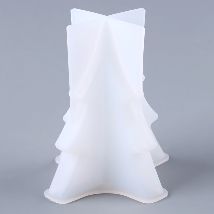 Силиконовая форма для эпоксидной смолы &laquo;Ёлочка&raquo;, для свечей, 10 &times; 11,8 &times; 11,8 см