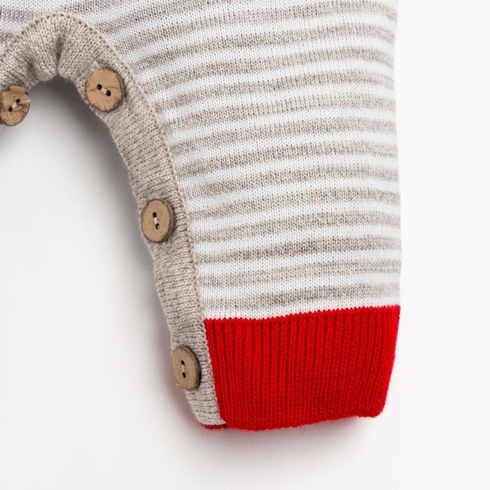 Комбинезон вязаный Крошка Я "Олень" рост 62-68 см