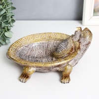 Сувенир полистоун подставка "Черепаха сухопутная"узоры на цветном панцире 22х25,5х9 см Сувенир полистоун подставка "Черепаха сухопутная"узоры на цветном панцире 22х25,5х9 см