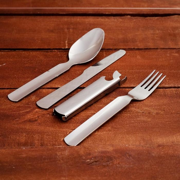 Набор туриста 4в1 рукоять-открывалка 18х6см Набор туриста 4в1 рукоять-открывалка 18х6см