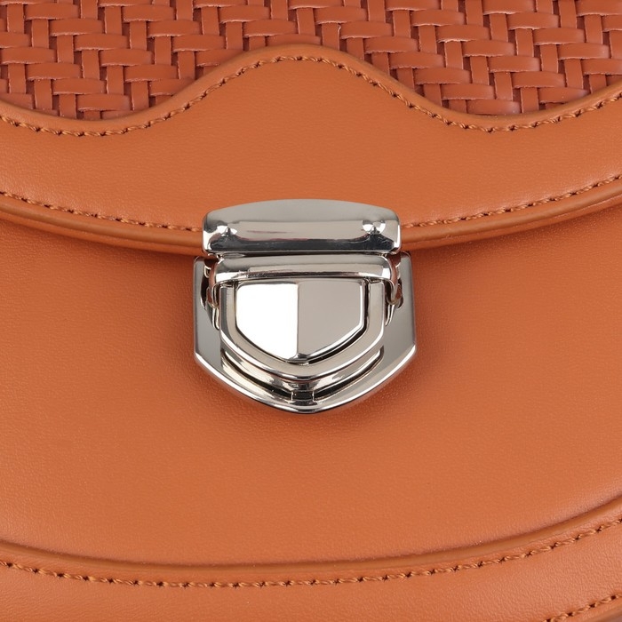 Застёжка для сумки, 3,3 &times; 3 см, цвет серебряный