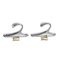 Крючок для штор KS101 CAPPIO, однорожковый, цвет хром,2 шт