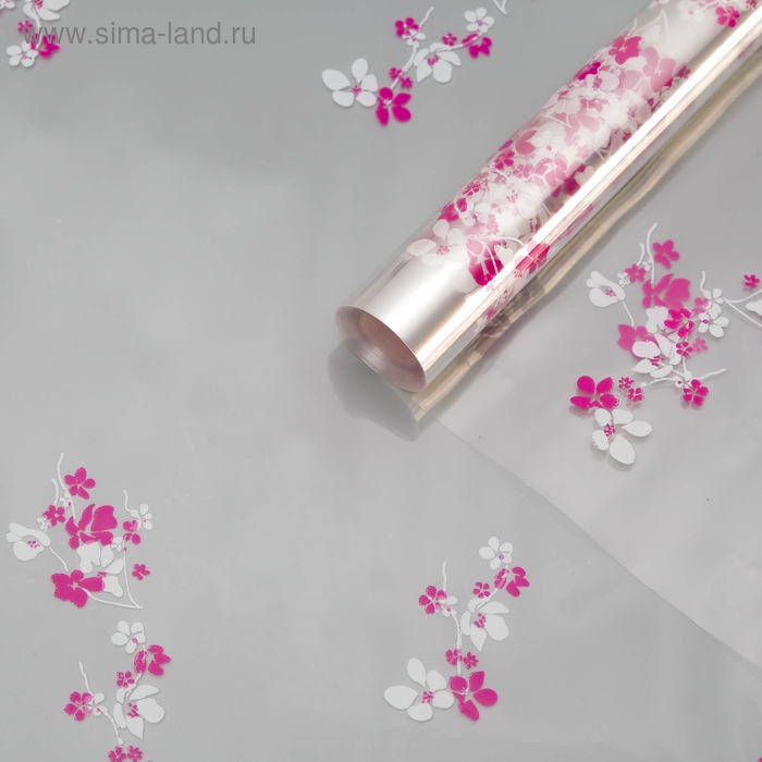 Пленка для цветов Пленка для цветов "Анютины глазки", 0,7 х 6 м, 40 мкм