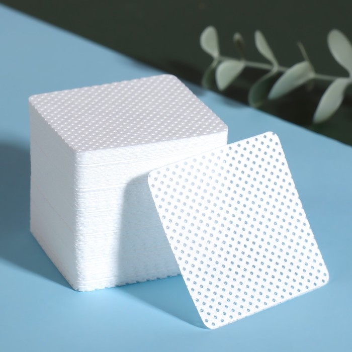 Салфетки для маникюра, безворсовые, с перфорацией, в пластиковом футляре, 175 шт, 5 &times; 5 см