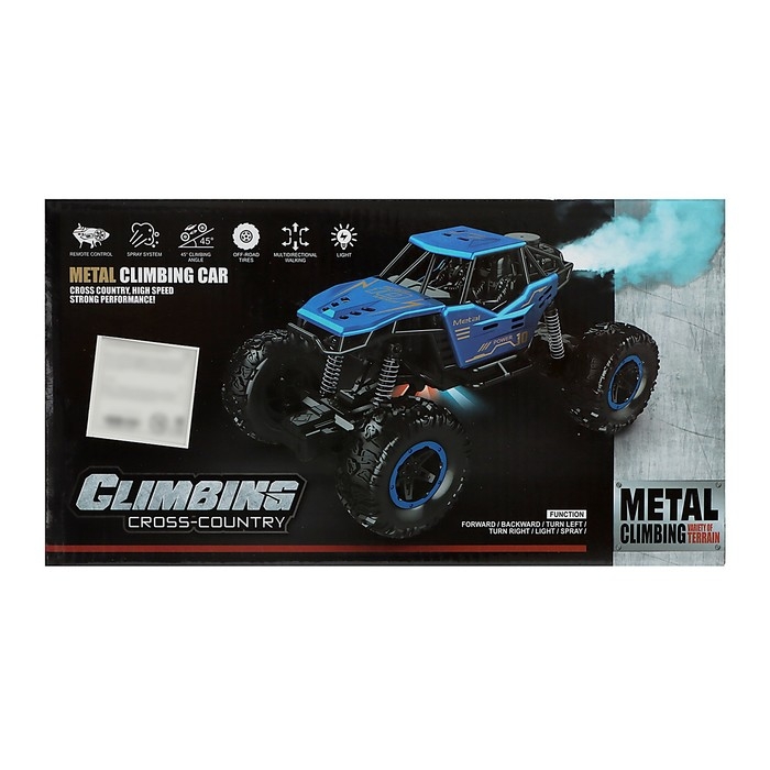 Джип &laquo;Вездеход&raquo;, радиоуправление, дым, элементы из металла, черный