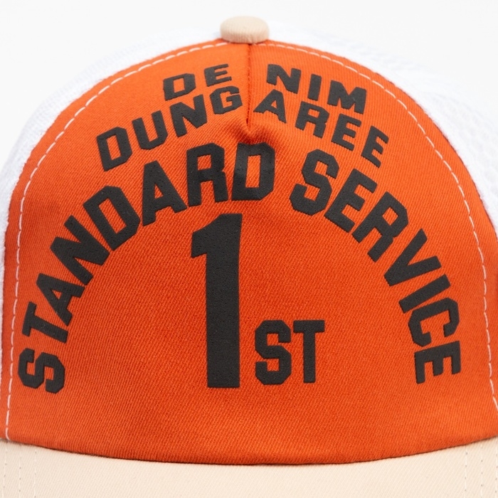 Бейсболка для мальчика MINAKU, цвет оранжевый/беж,р-р 52 см