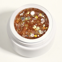 Гель лак для ногтей, с блёстками, 3-х фазный, 8 мл, LED/UV, медный Гель лак для ногтей, с блёстками, 3-х фазный, 8 мл, LED/UV, медный