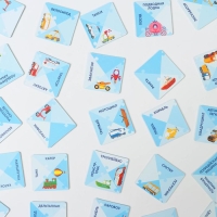 Настольная игра-домино &laquo;Пазлы-читазлы. Транспорт&raquo;, 4+