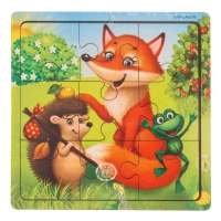 Пазл &laquo;Лесные зверята&raquo;, 9 деталей