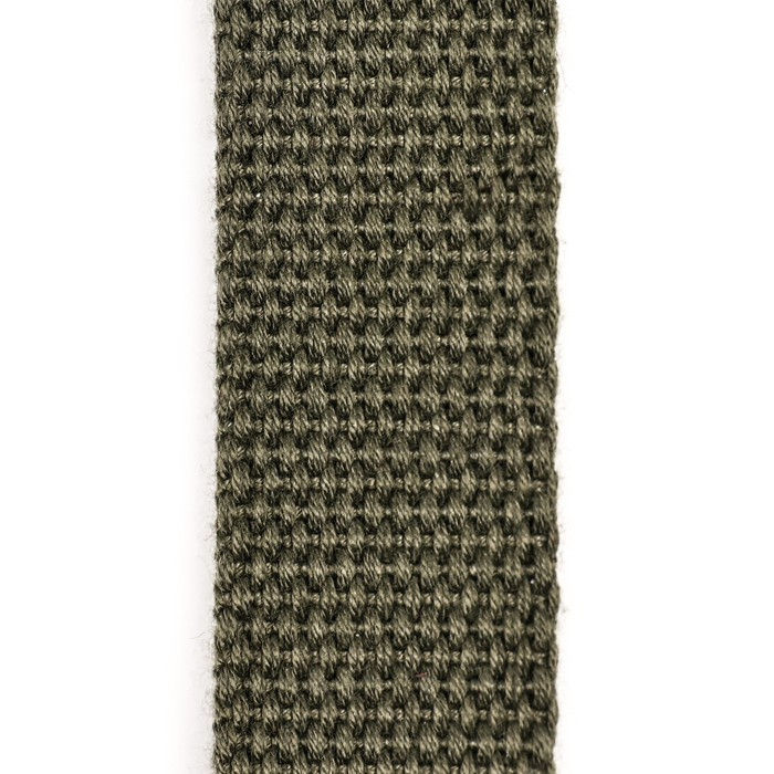 Поводок брезентовый 7 м х 2,5 см, тёмно-зелёный