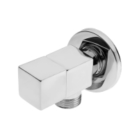 Кран угловой ZEIN engr, 1/2" х 1/2", квадратный, кран-букса латунь, цинк, хром Кран угловой ZEIN engr, 1/2" х 1/2", квадратный, кран-букса латунь, цинк, хром