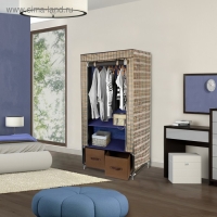 Шкаф для одежды и обуви, 73&times;49&times;176 см, 2 ящика, цвет МИКС