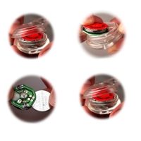 Фонарь велосипедный задний "Мастер К", 1 диод, 3 режима, CR2032, зеленый