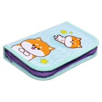 Пенал 1 секция, 130 х 210 х 40 мм, 2 откидные планки, тканевый, Calligrata TOP, Content "Сиба" Пенал 1 секция, 130 х 210 х 40 мм, 2 откидные планки, тканевый, Calligrata TOP, Content "Сиба"