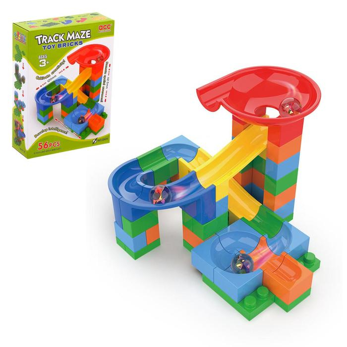 Конструктор блочный марблс &laquo;Турбошарики&raquo;, 56 деталей