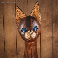 Сувенир дерево "Кошка с узором на лапках" 150х23х11 см