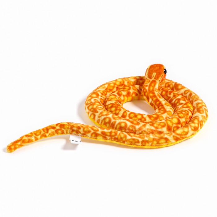Мягкая игрушка &laquo;Змея&raquo;, 108 см, цвет оранжевый, жёлтый