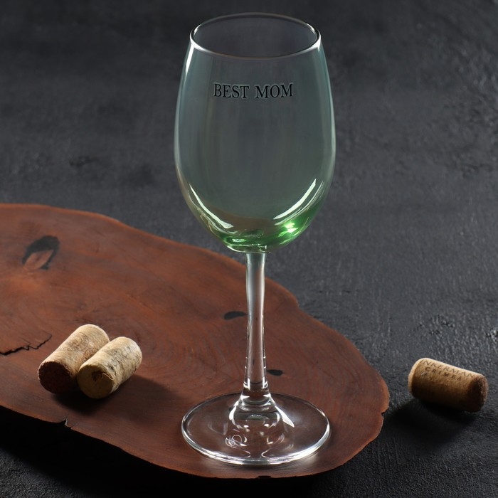 Бокал для вина на День матери &laquo;Best mom&raquo;, 360 мл