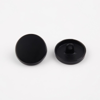 Набор металлических пуговиц на ножке, d = 18 мм, 10 шт, цвет чёрный матовый Набор металлических пуговиц на ножке, d = 18 мм, 10 шт, цвет чёрный матовый