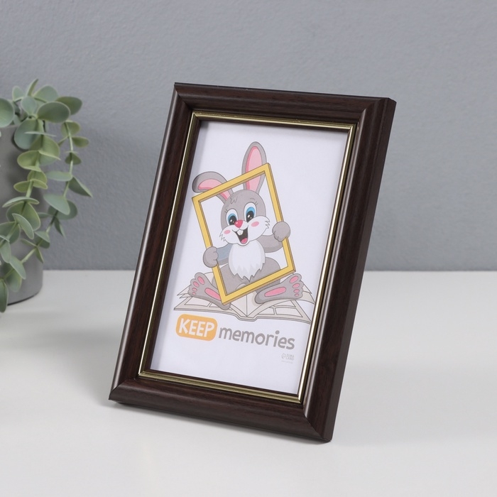 Фоторамка пластик "Пиксель" 10х15 см, венге