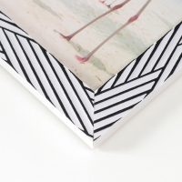 Фоторамка пластик 15х20 см "Чёрные линии на белом" 23,5х18,5 см