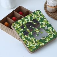 Коробка подарочная, кондитерская упаковка &laquo;23 февраля&raquo;, 18 х 18 х 5 см