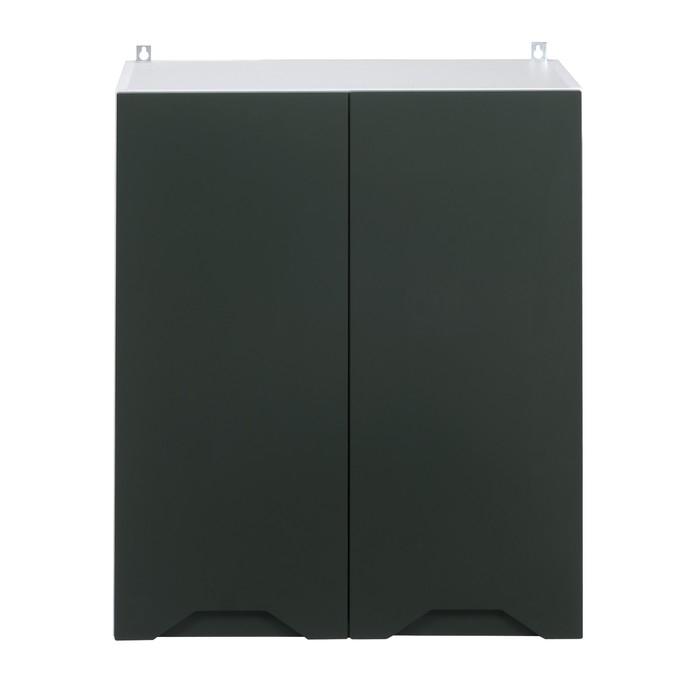 Шкаф навесной 600 Хельга, 600х300х720, Белый/Олива софт МДФ