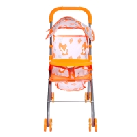 Коляска летняя для кукол &laquo;Лисички&raquo;, металлический каркас, столик