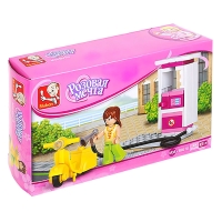 Конструктор &laquo;Розовая мечта: мини-автозаправочная станция&raquo;, 37 деталей