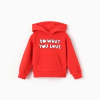 Джемпер с капюшоном Крошка Я Love, рост 62-68 см, красный Джемпер с капюшоном Крошка Я Love, рост 62-68 см, красный