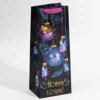 Пакет под бутылку &laquo;Новый год&raquo;, 13 х 36 х 10 см, Новый год