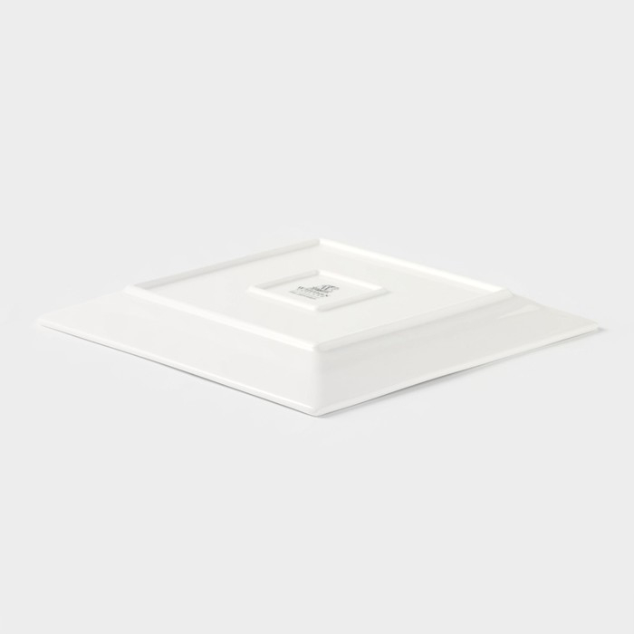 Тарелка фарфоровая квадратная Wilmax Stella, 25&times;25 см, цвет белый