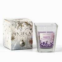 Свеча новогодняя «Морозное утро», на Новый год, аромат лаванда, 6,8 х 8 см Свеча новогодняя «Морозное утро», на Новый год, аромат лаванда, 6,8 х 8 см