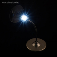 Лупа настольная 2,5х, 8х, диаметр 9см, на гибкой ножке, с подсветкой Лупа настольная 2,5х, 8х, диаметр 9см, на гибкой ножке, с подсветкой