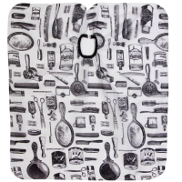 Пеньюар парикмахерский, цвет белый/чёрный Пеньюар парикмахерский, цвет белый/чёрный