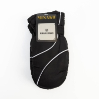 Варежки зимние детские MINAKU, цв.черный, р-р 16 (18 см)