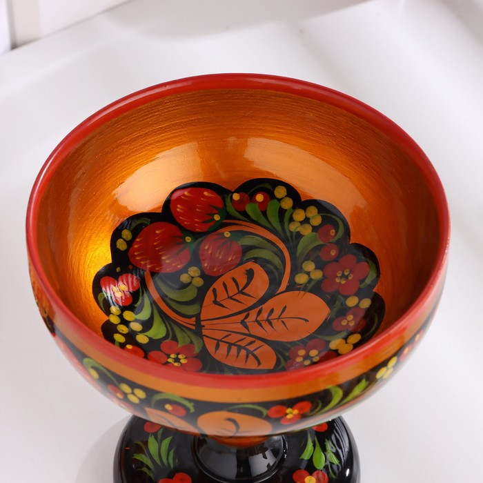 Конфетница, 14×14 см, хохлома Конфетница, 14×14 см, хохлома