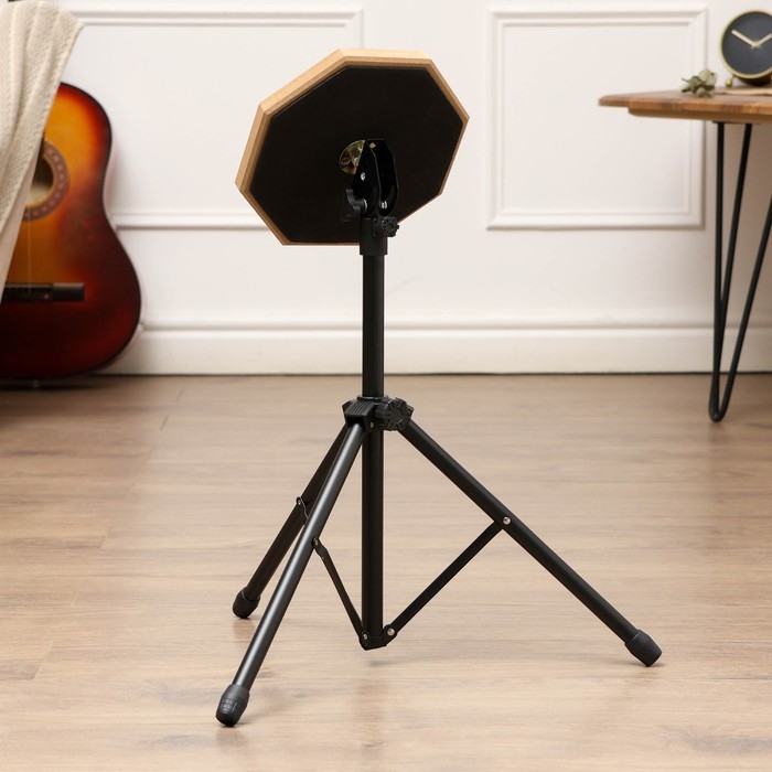 Набор барабанщика Music Life: пэд 8 дюймов, стойка, серый