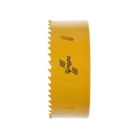 Коронка биметаллическая ТУНДРА, 114 мм, M16 с дополнительной фиксацией